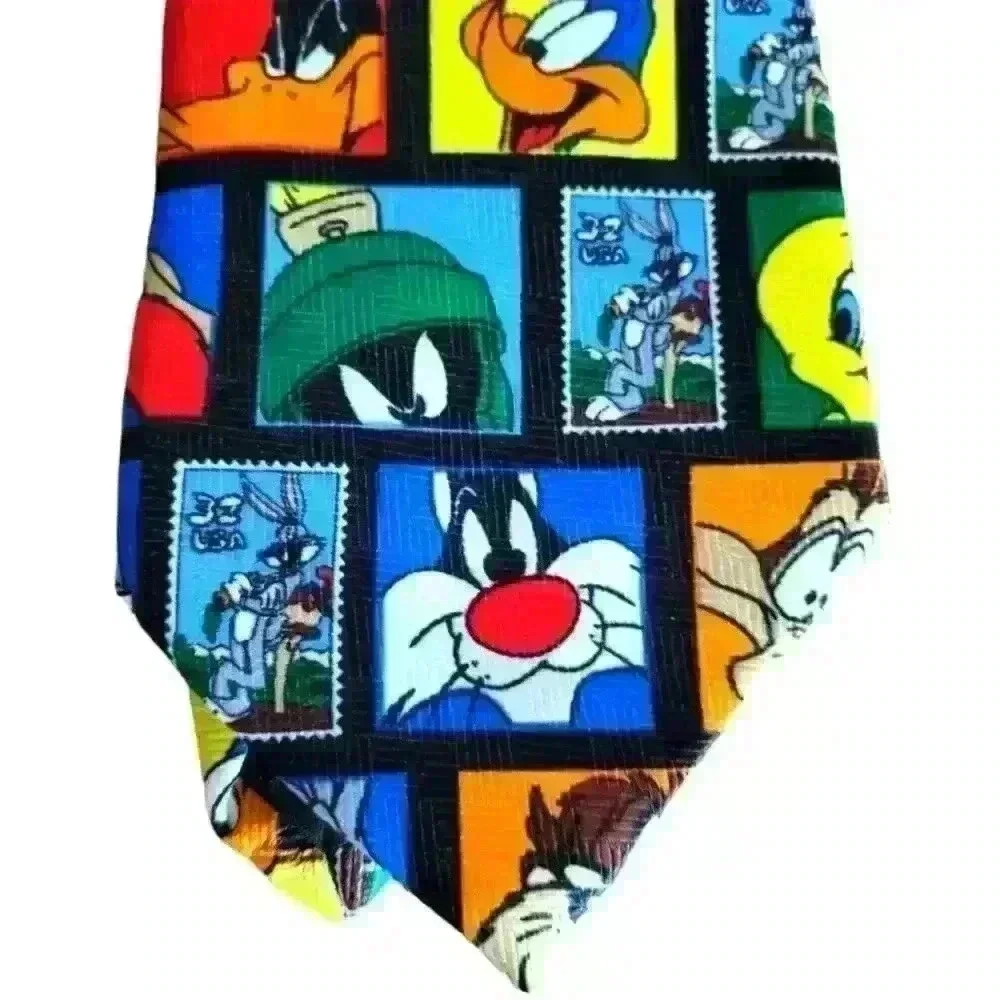 ☆ VTG 1997 Looney Tunes‎ Neck Tie Stamp Collection Bugs Bunny & Friends. 3/$30